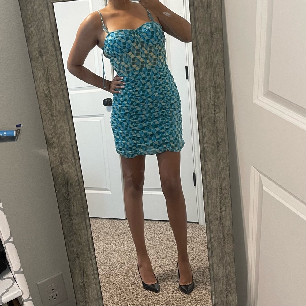 Blue dress mini